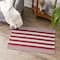 DII® Cabana Stripe Handwoven Recycled Yarn Rug, 2ft. x 3ft.